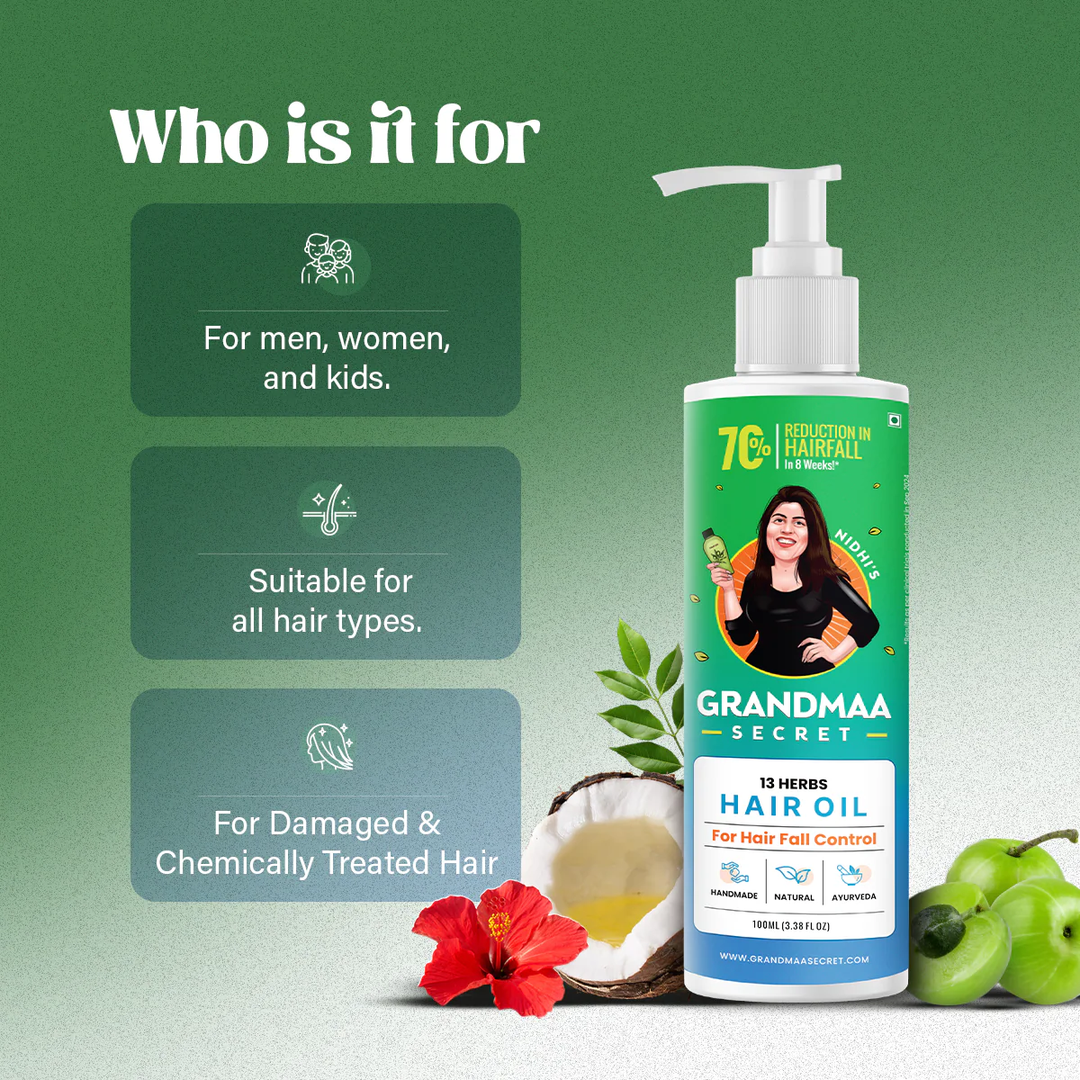 13 Herbs Hair Oil for Hair Growth and Hair Fall Control - Image 3