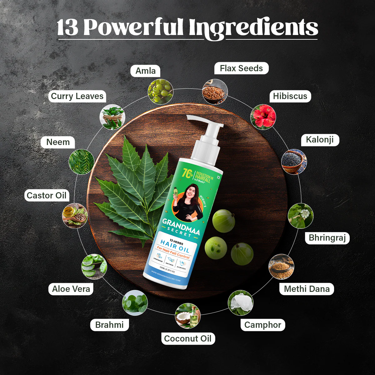 13 Herbs Hair Oil for Hair Growth and Hair Fall Control - Image 6