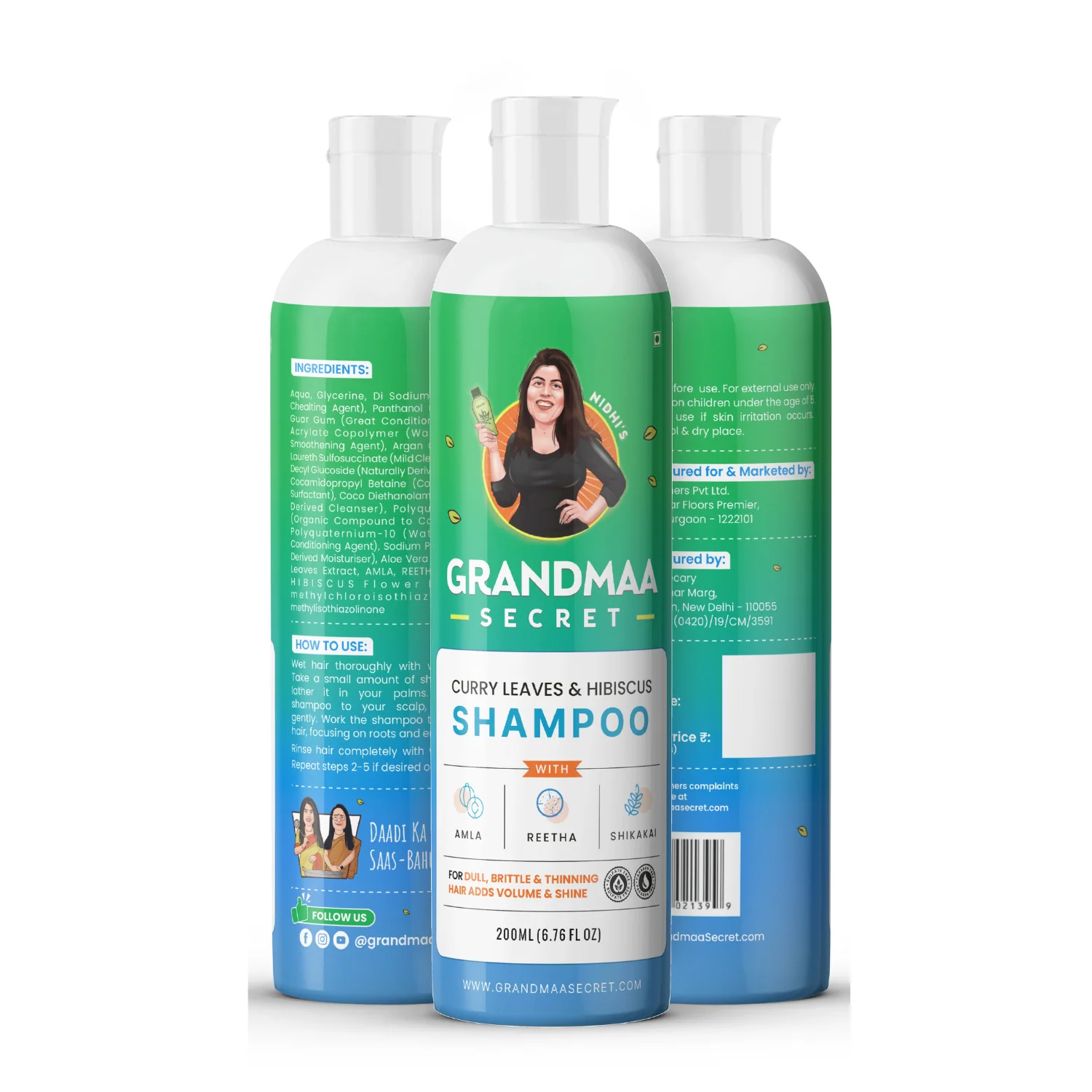 Curry Leaf and Hibiscus Shampoo for Hair Fall Control - Image 10
