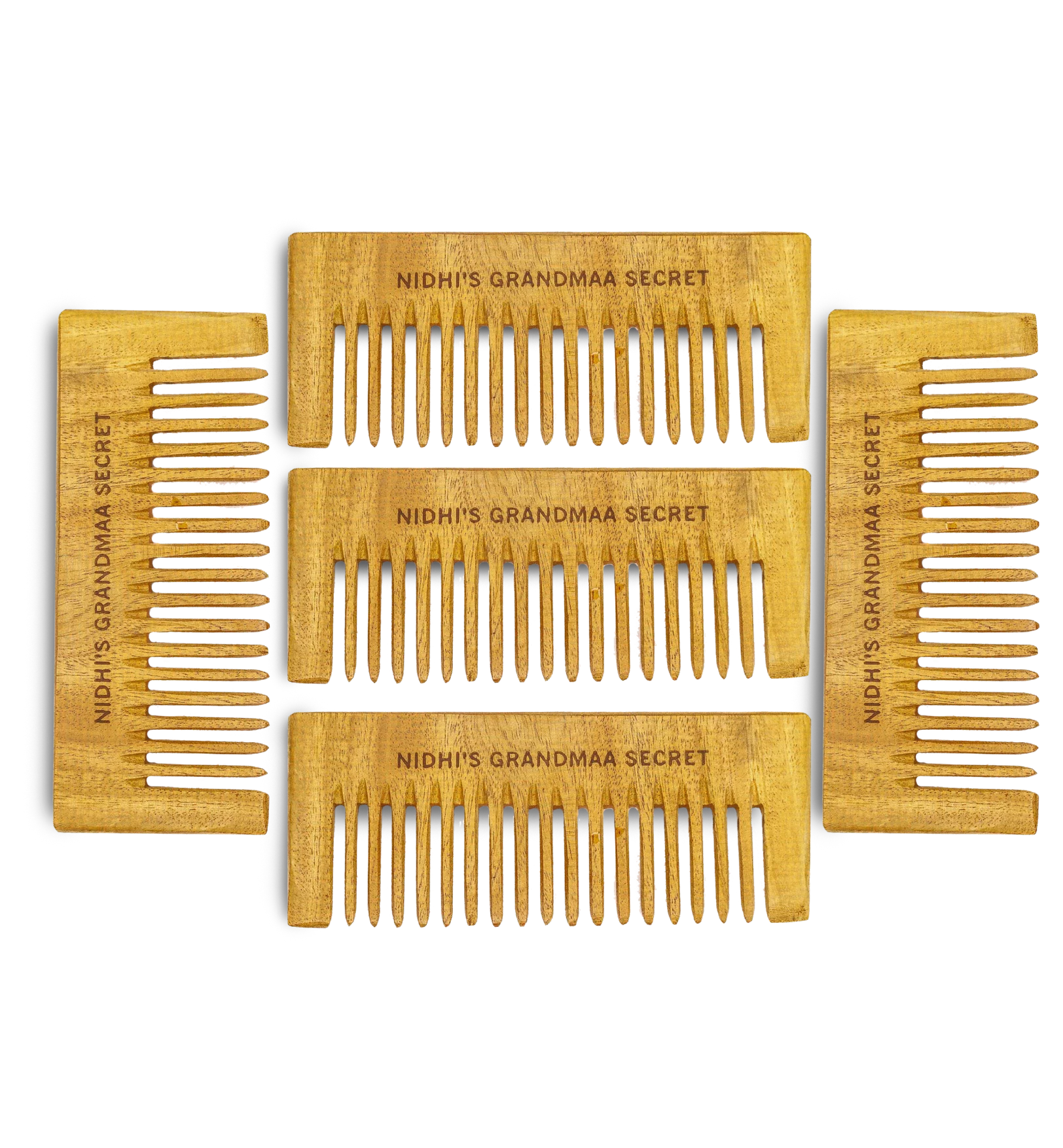 Kacchi Neem Comb - Wooden Comb for Men & Women - 1pc - Image 9