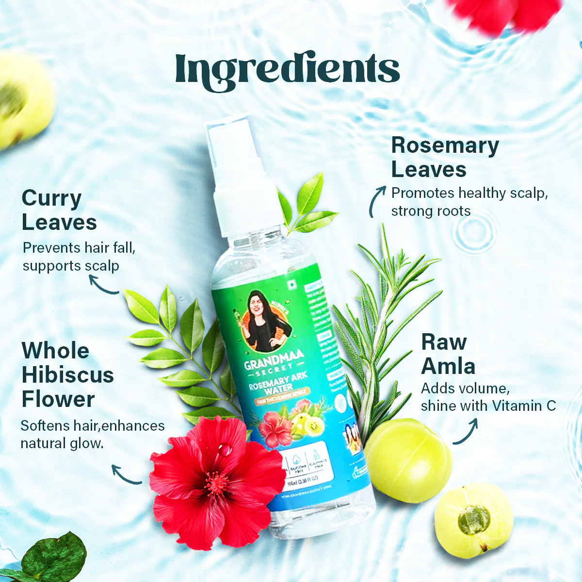 Thick Hair Combo with 13 Herbs Hair Oil, Shampoo & Rosemary Ark - Image 12