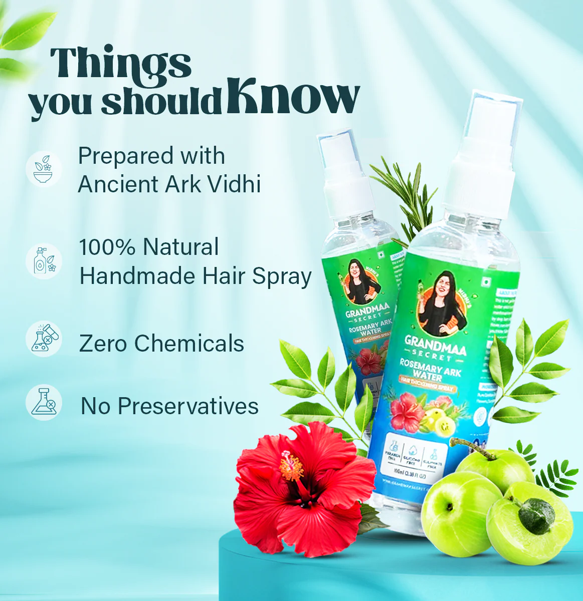 Thick Hair Combo with 13 Herbs Hair Oil, Shampoo & Rosemary Ark - Image 13